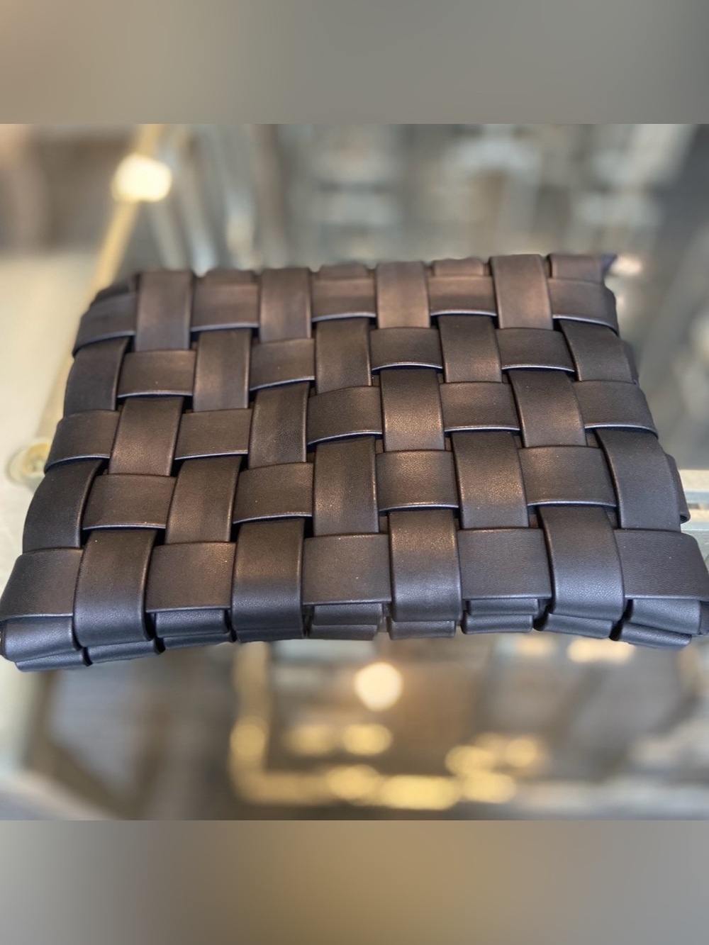 Anthropology Clutch  Lindy Woven  In Black